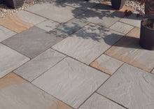 Load image into gallery viewer, Bradstone Blended Natural Indian Sandstone Patio Pack in Rustic Grey