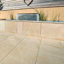 Load image into gallery viewer, Brett Paving Concrete 'Chaucer' Buff textured paving slabs