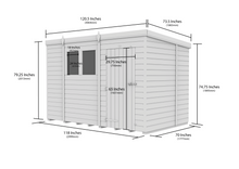 Load image into gallery viewer, Pent Shed 6ft x 10ft