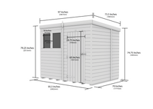 Load image into gallery viewer, Pent Shed 6ft x 8ft