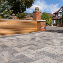 Load image into gallery viewer, Brett Delta Driveway Block Paving, 266 x 133 x 50mm - Silver Haze
