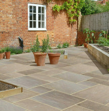 Load image into gallery viewer, Autumn Brown Sandstone Paving Slabs – Riven – 22mm
