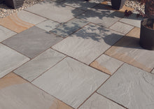 Load image into gallery viewer, Bradstone Blended Natural Indian Sandstone Patio Pack in Rustic Grey
