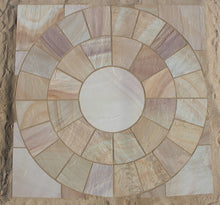 Load image into gallery viewer, Natural Sandstone Circle 2.4m With Squaring Off Kit Included - 22mm - Riven
