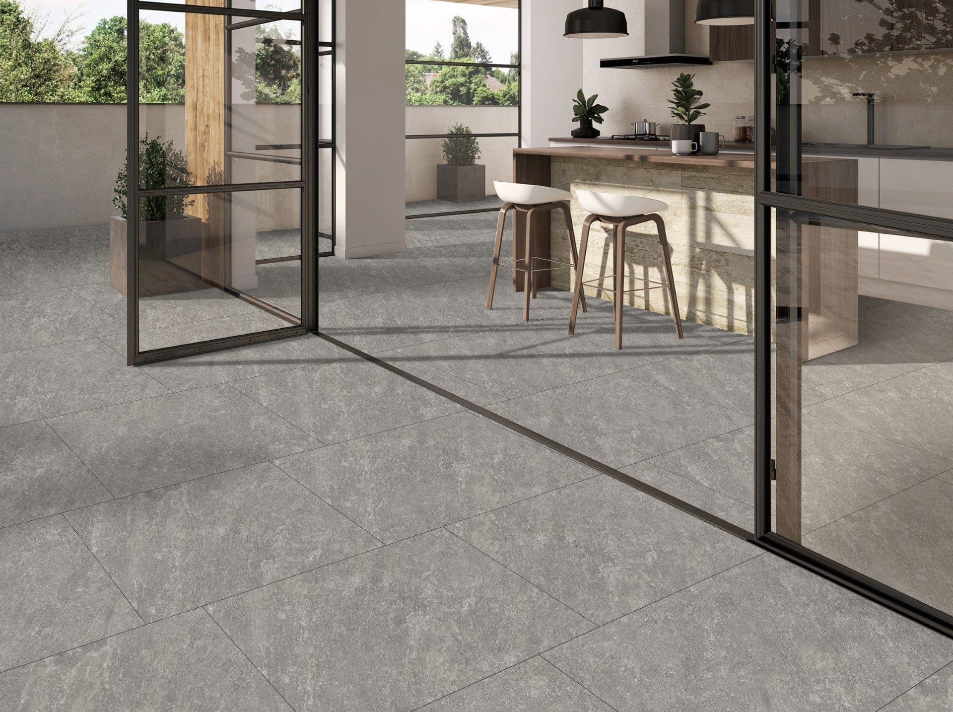 Ultra Outdoor Porcelain 20mm - Dark Grey - In 2 Sizes