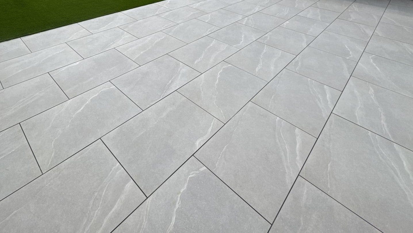 Solace Grey Porcelain Outdoor 20mm | Slades Garden and Building ...