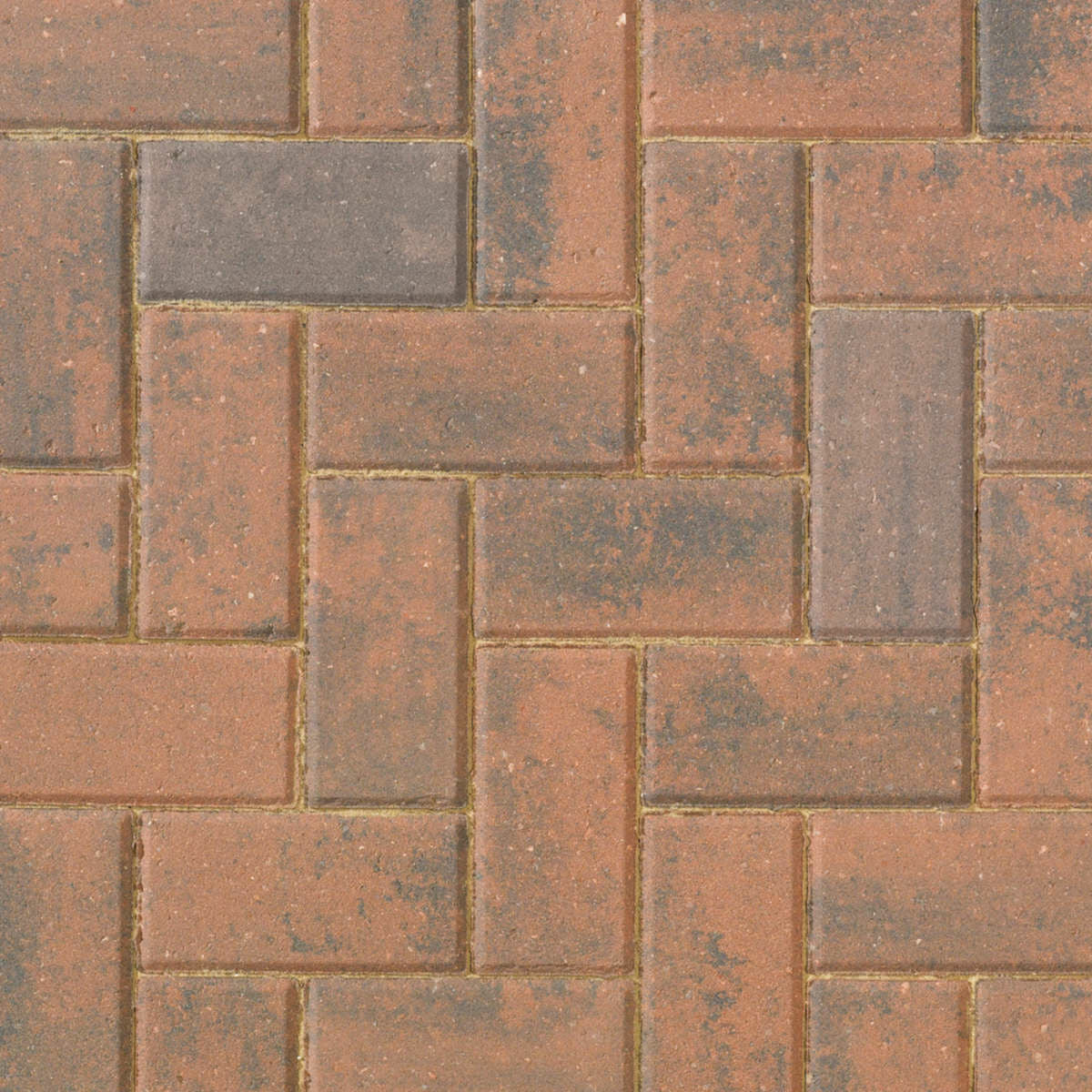 Brett Delta Driveway Block Paving, 266 x 133 x 50mm - Brindle