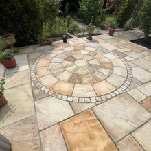 Load image into gallery viewer, Natural Sandstone Circle 2.4m With Squaring Off Kit Included - 22mm - Riven
