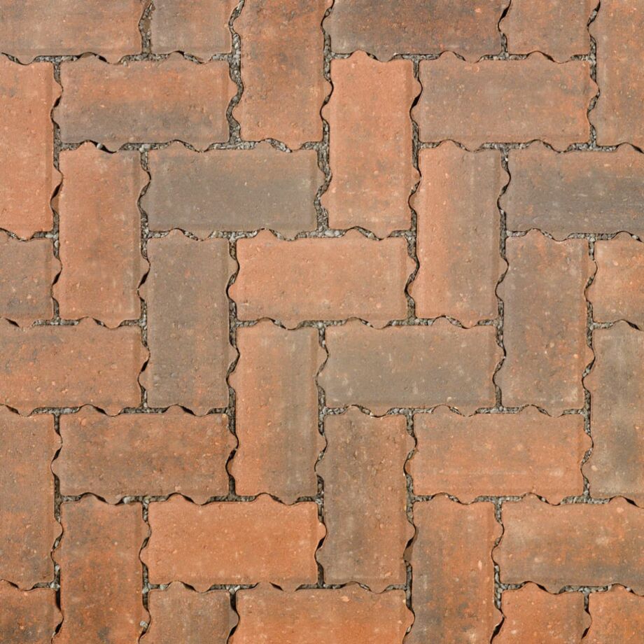 Brett Omega Flow Permeable Driveway Block Paving, 200 x 100 - Brindle