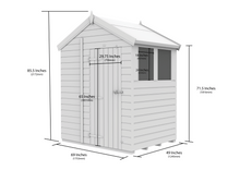 Load image into gallery viewer, Apex Shed 6ft x 4ft
