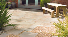 Load image into gallery viewer, Bradstone Mint Fossil Buff Indian Sandstone Pavers patio Pack and single sizes
