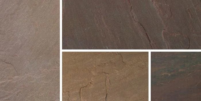 Bradstone Blended Natural Sandstone Patio Pack in Burnt Umber