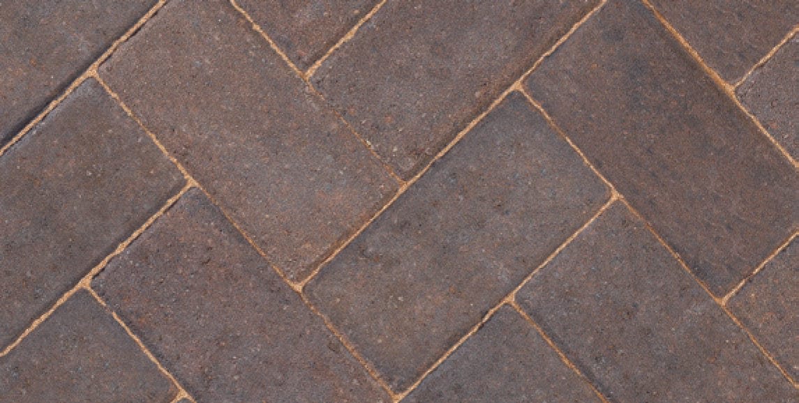 Bradstone Driveway Block Pavers in Burnt Oker 50mm & 60mm