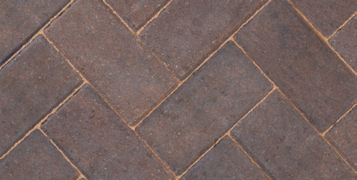 Bradstone Driveway Block Pavers in Burnt Oker