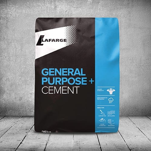 Lafarge General Purpose Cement in Durable Plastic Bag - Pallet of 40 x 25kg Bags