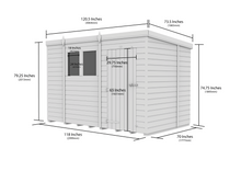 Load image into gallery viewer, Pent Shed 6ft x 10ft
