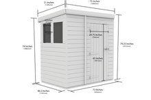 Load image into gallery viewer, Pent Shed 4ft x 6ft
