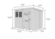 Load image into gallery viewer, Pent Shed 6ft x 8ft
