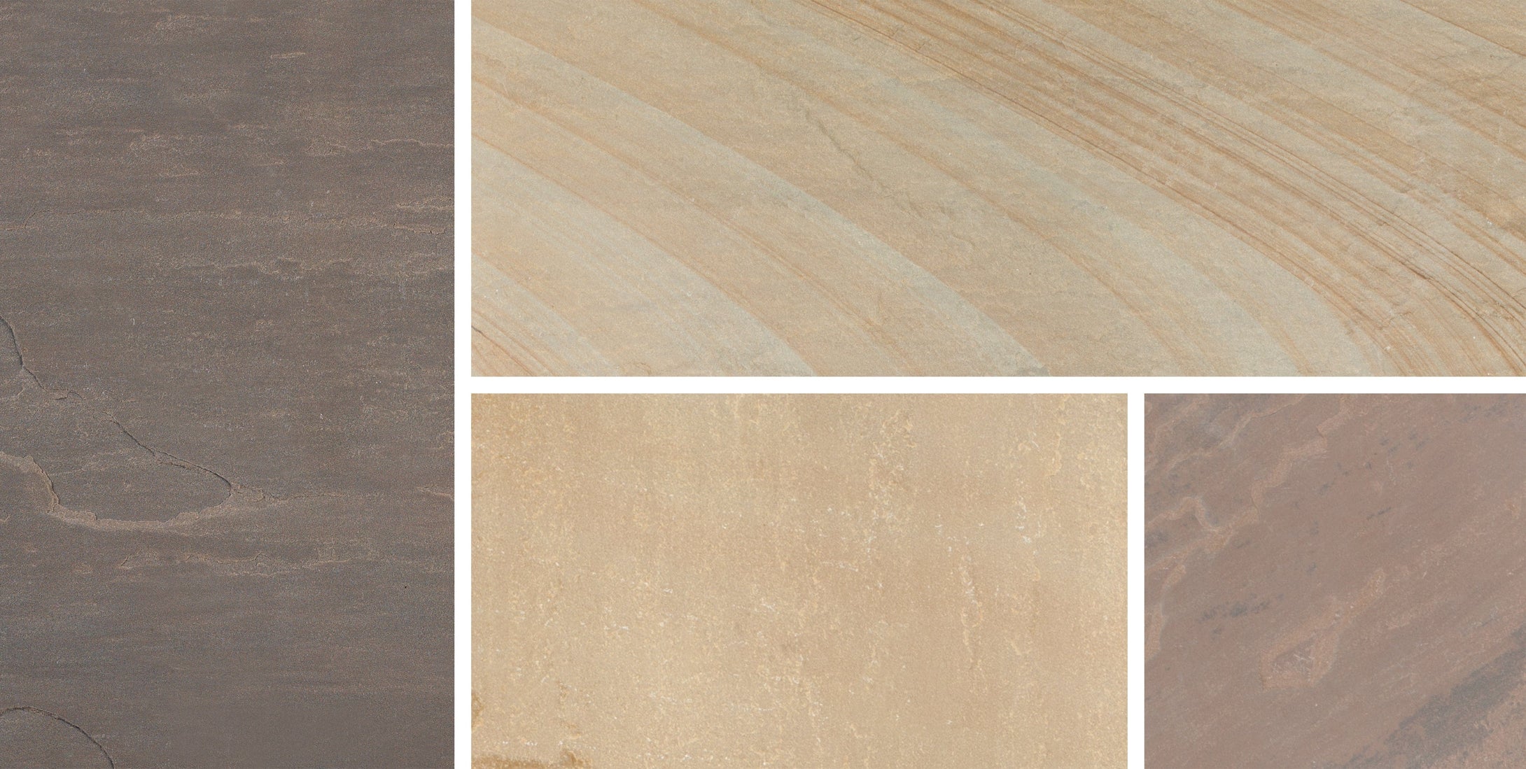 Bradstone Blended Natural Indian Sandstone Patio Pack in Rustic Buff