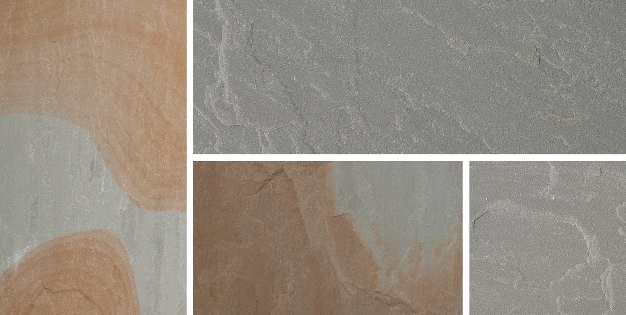 Bradstone Blended Natural Indian Sandstone Patio Pack in Rustic Grey