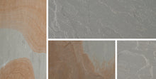 Load image into gallery viewer, Bradstone Blended Natural Indian Sandstone Patio Pack in Rustic Grey
