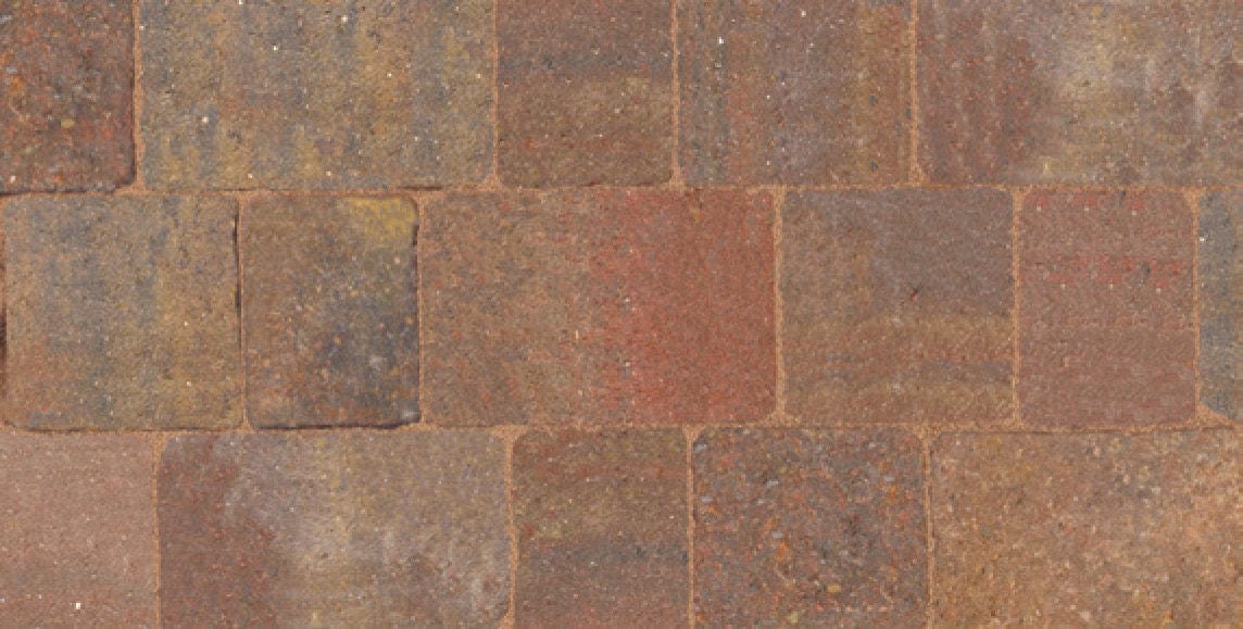 Bradstone Woburn Rumbled 50mm Block Paving in Autumn